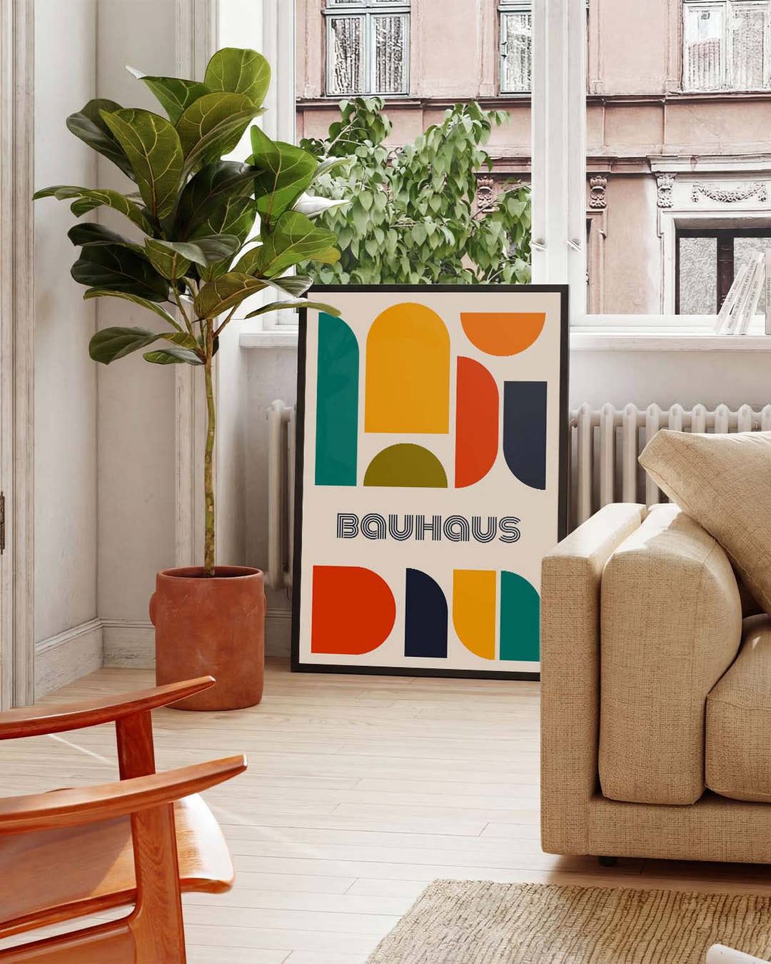 Bauhaus Abstract Panels Poster