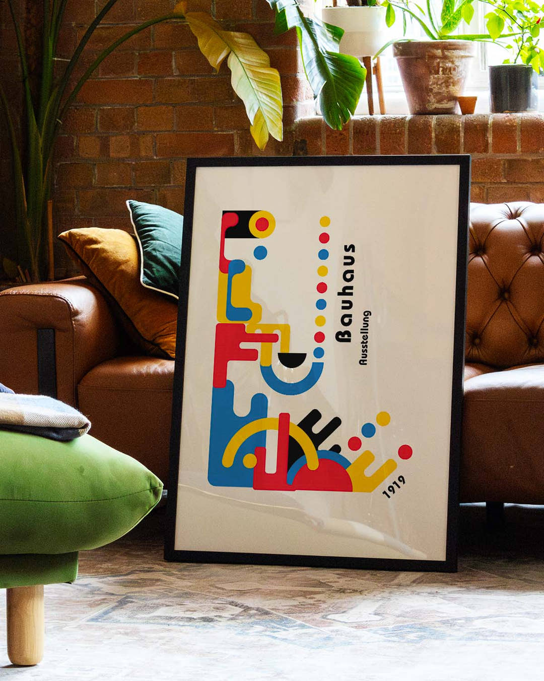 Bauhaus Poster abstrakt – Bauhaus Abstract Pipes