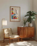 Bauhaus Poster abstrakt – Bauhaus Abstract Pipes