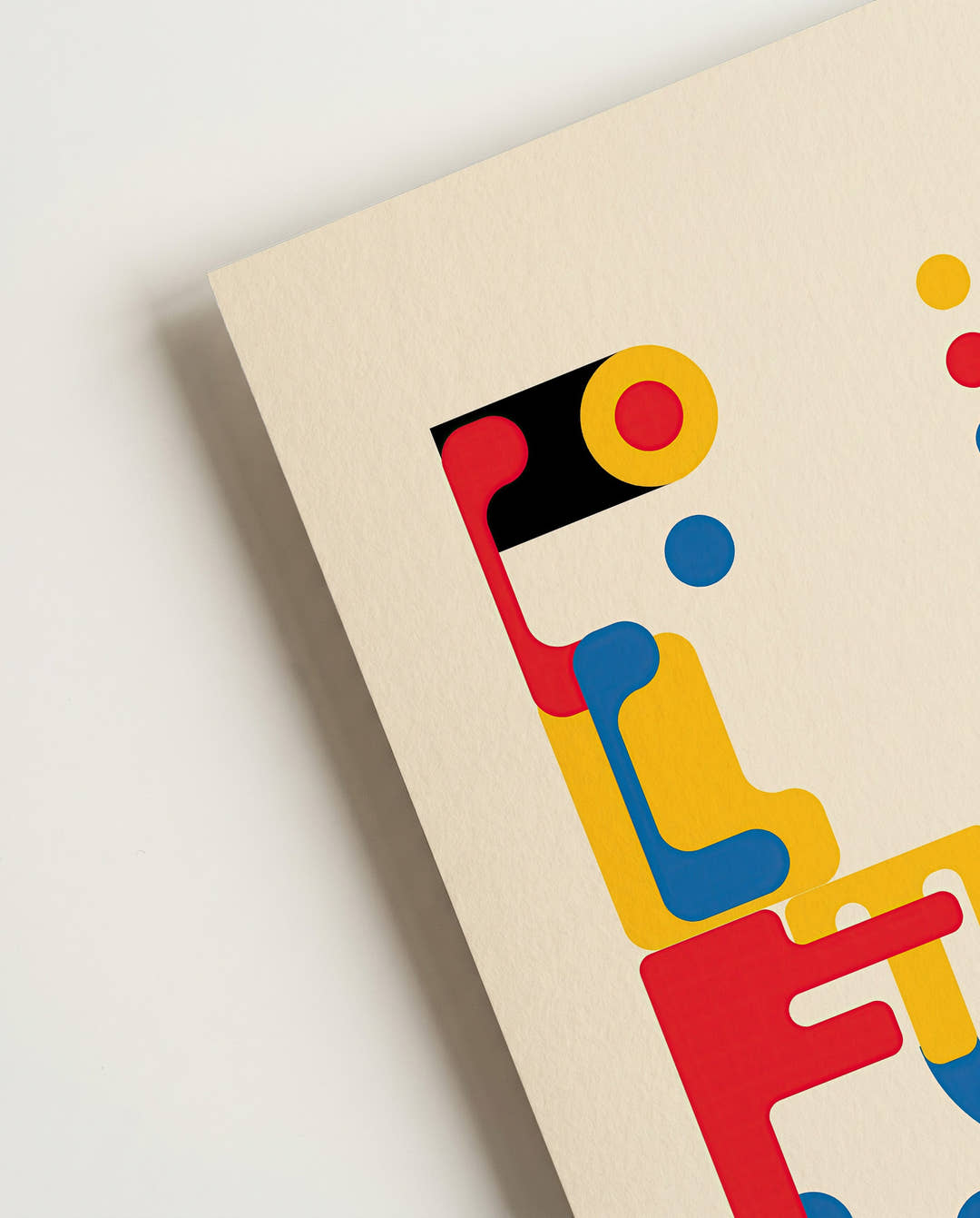 Bauhaus Poster abstrakt – Bauhaus Abstract Pipes