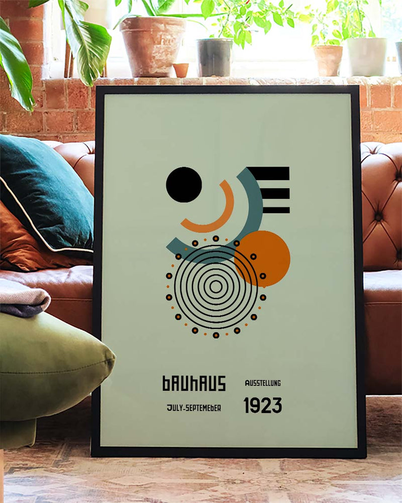 Bauhaus Poster Spirale – Bauhaus Abstract Spiral Composition