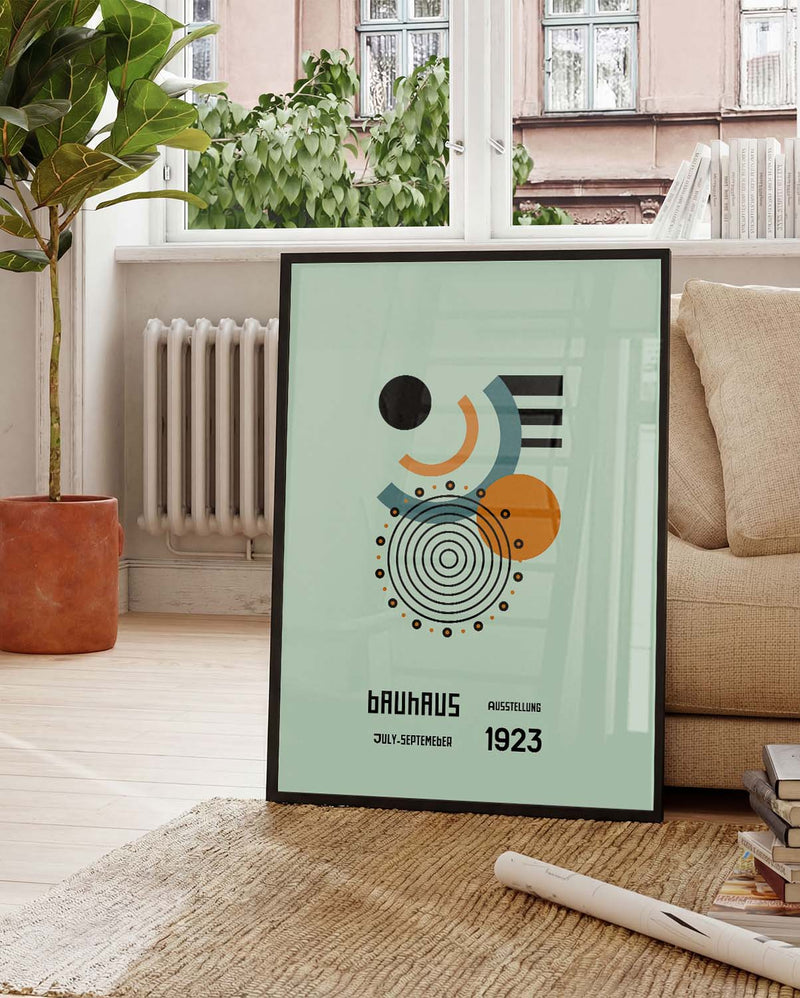 Bauhaus Poster Spirale – Bauhaus Abstract Spiral Composition