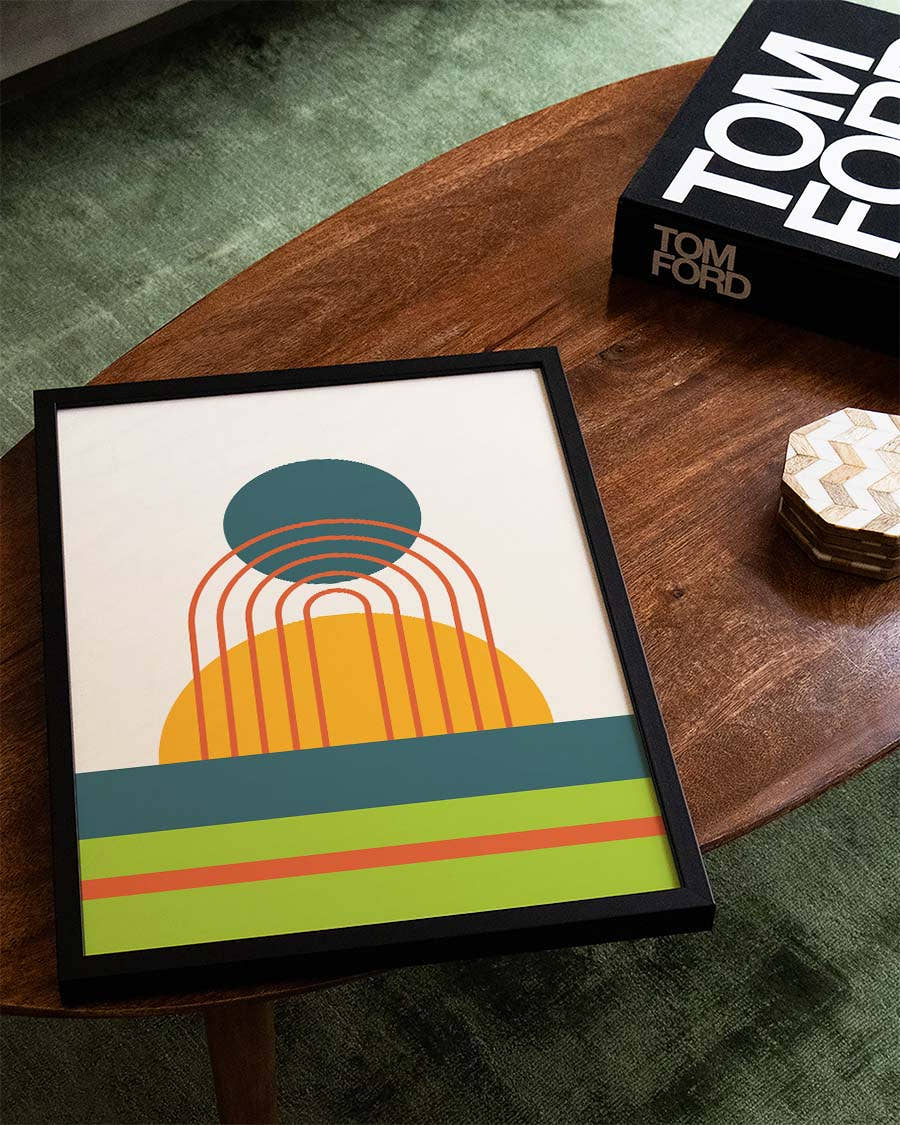 Bauhaus Arc Composition Poster