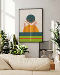 Bauhaus Arc Composition Poster