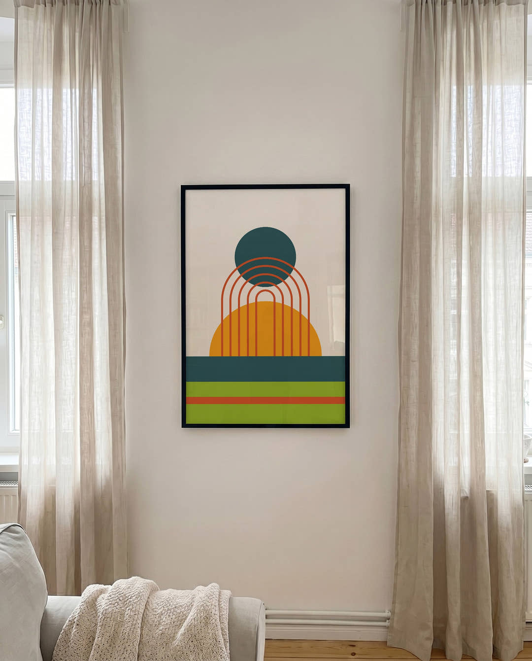 Bauhaus Arc Composition Poster