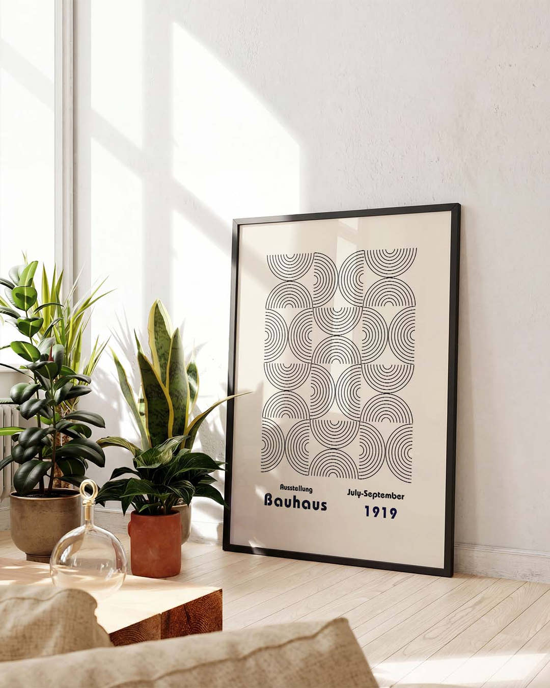 Bauhaus Poster Muster – Bauhaus Arc Line Pattern