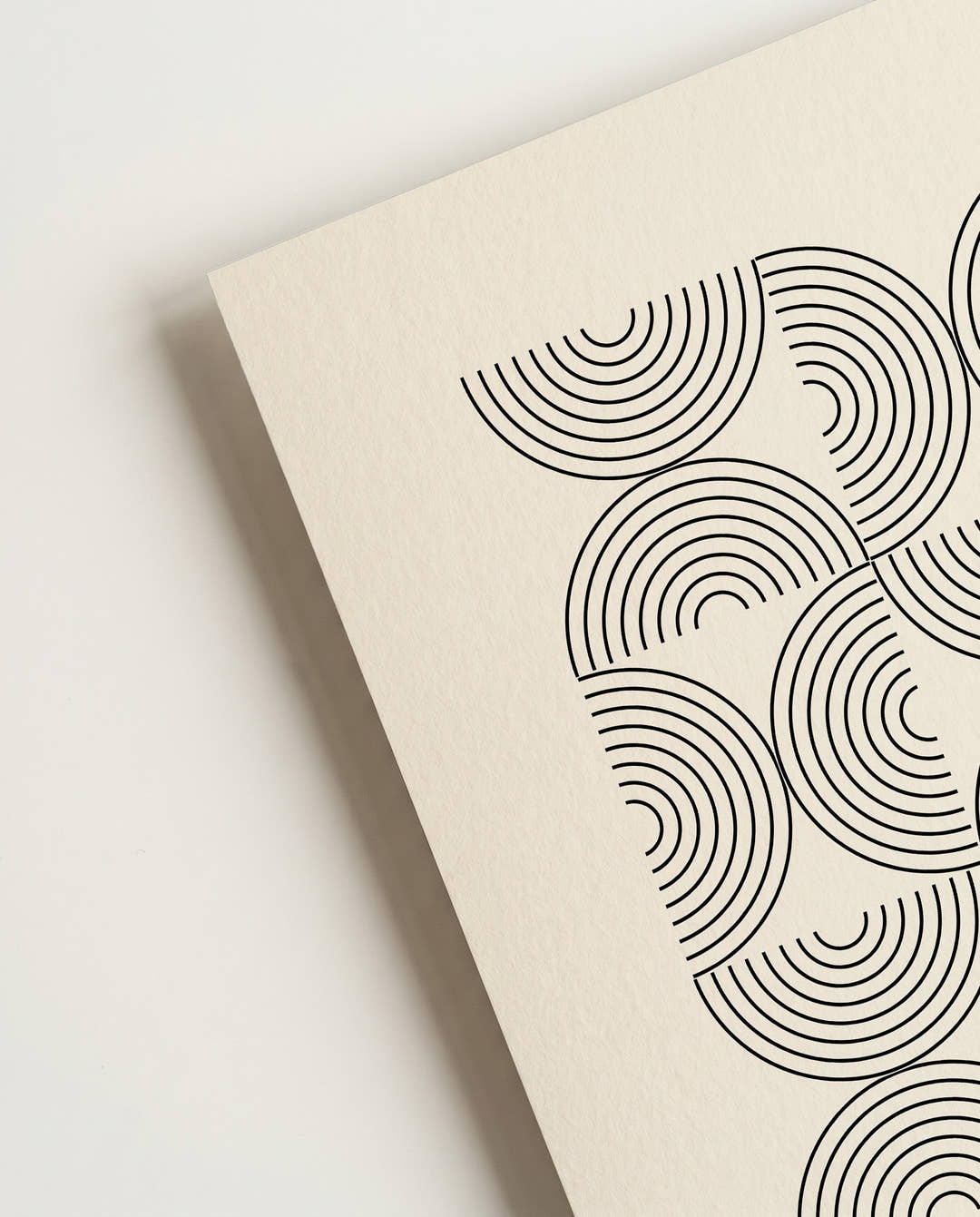 Bauhaus Poster Muster – Bauhaus Arc Line Pattern