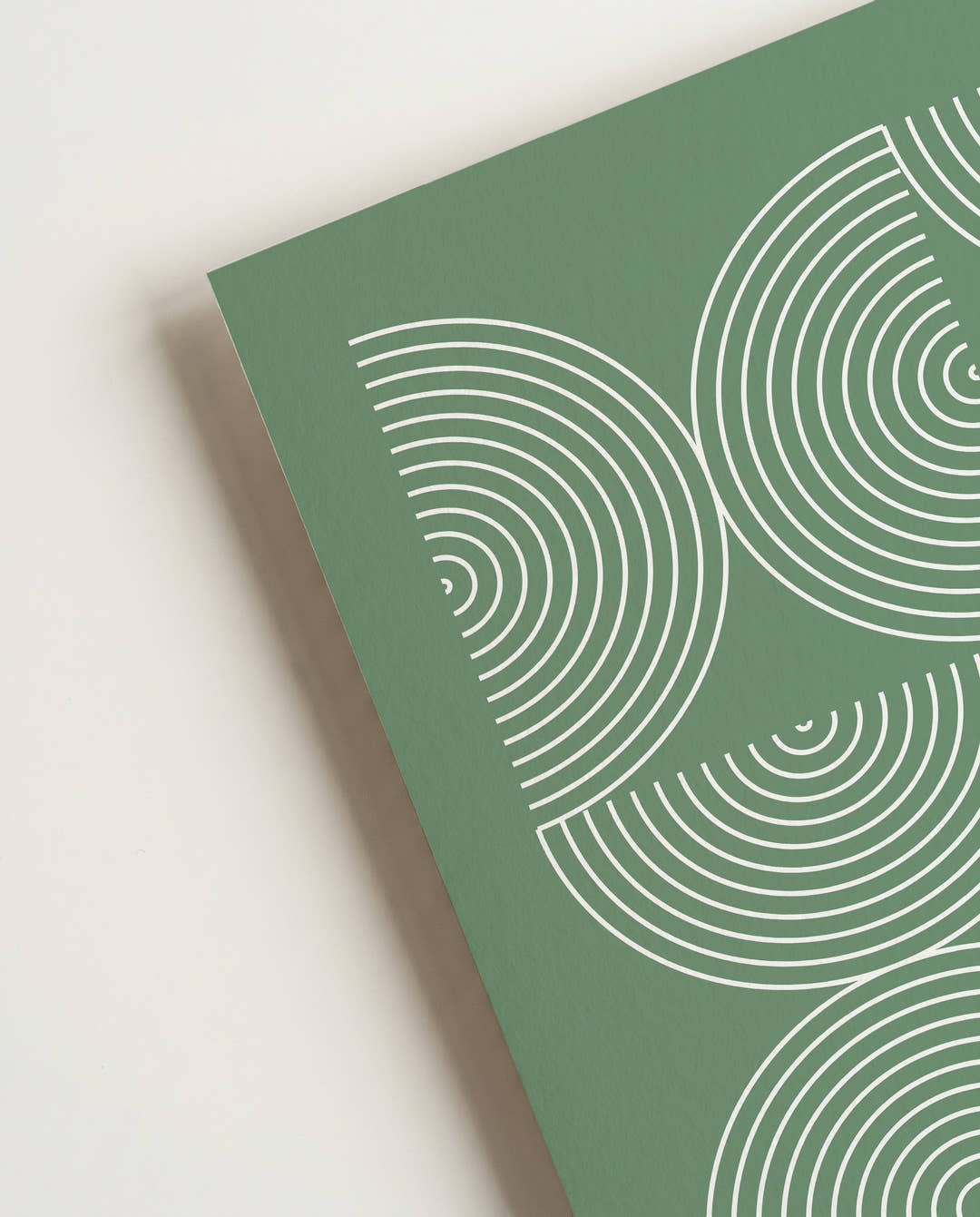 Bauhaus Poster Muster – Bauhaus Arc Pattern grün