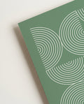 Bauhaus Poster Muster – Bauhaus Arc Pattern grün