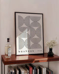 Bauhaus Poster Muster – Bauhaus Arc Pattern Lines