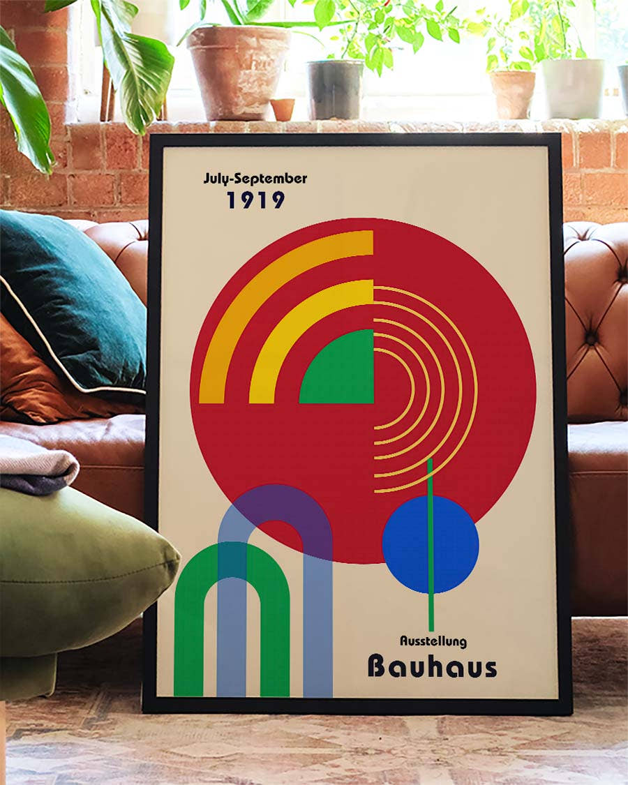 Bauhaus Poster Regenbogen – Bauhaus Arc Rainbow Modern