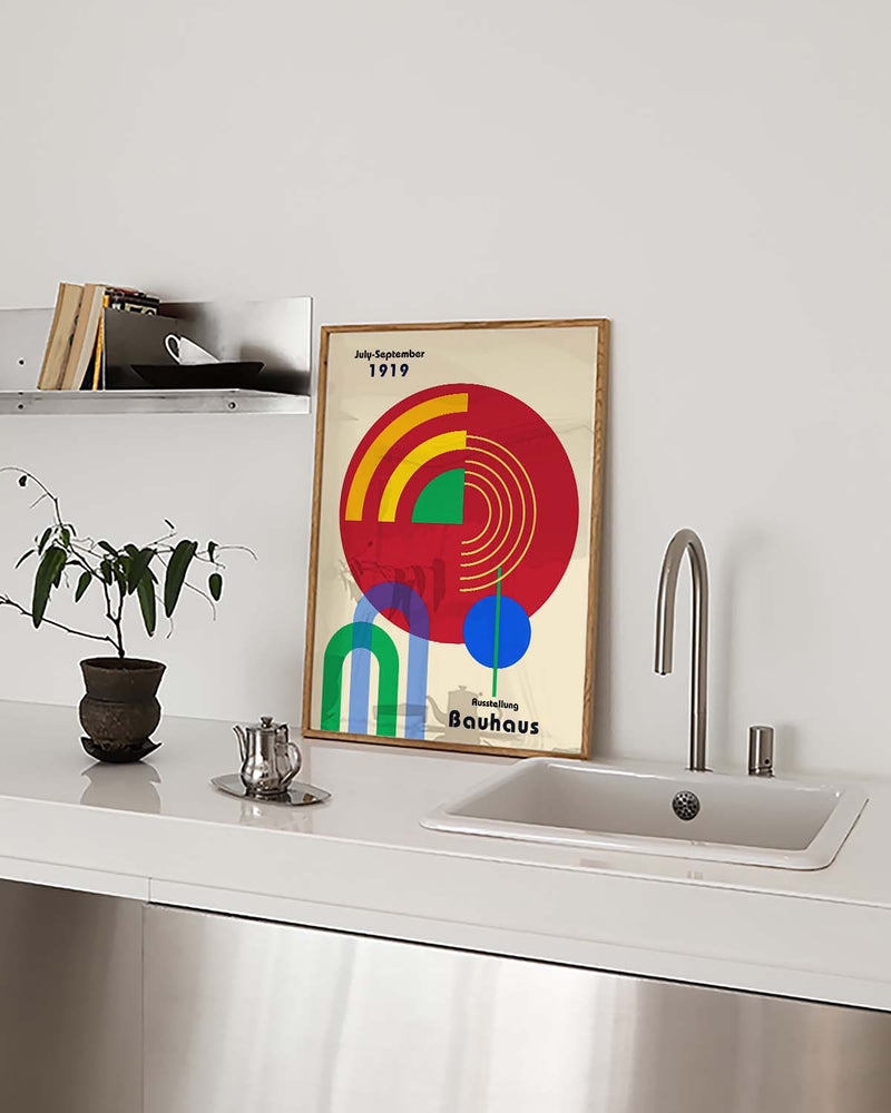 Bauhaus Poster Regenbogen – Bauhaus Arc Rainbow Modern