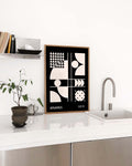 Bauhaus Black Composition Poster