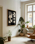 Bauhaus Black Composition Poster