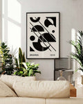 Bauhaus Black Shapes Poster