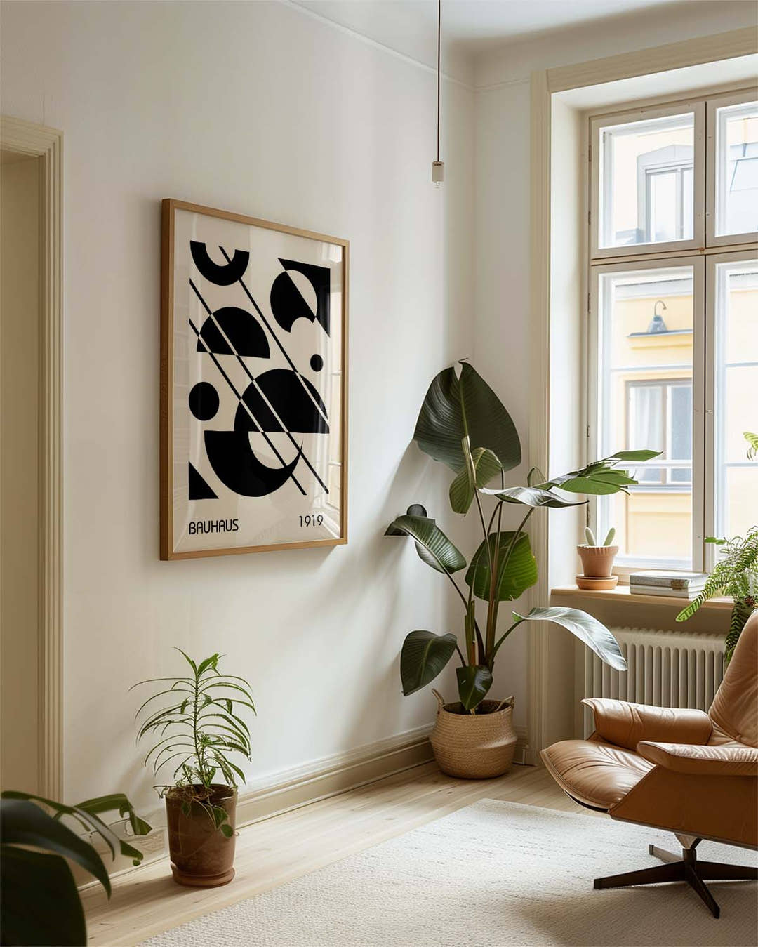 Bauhaus Black Shapes Poster