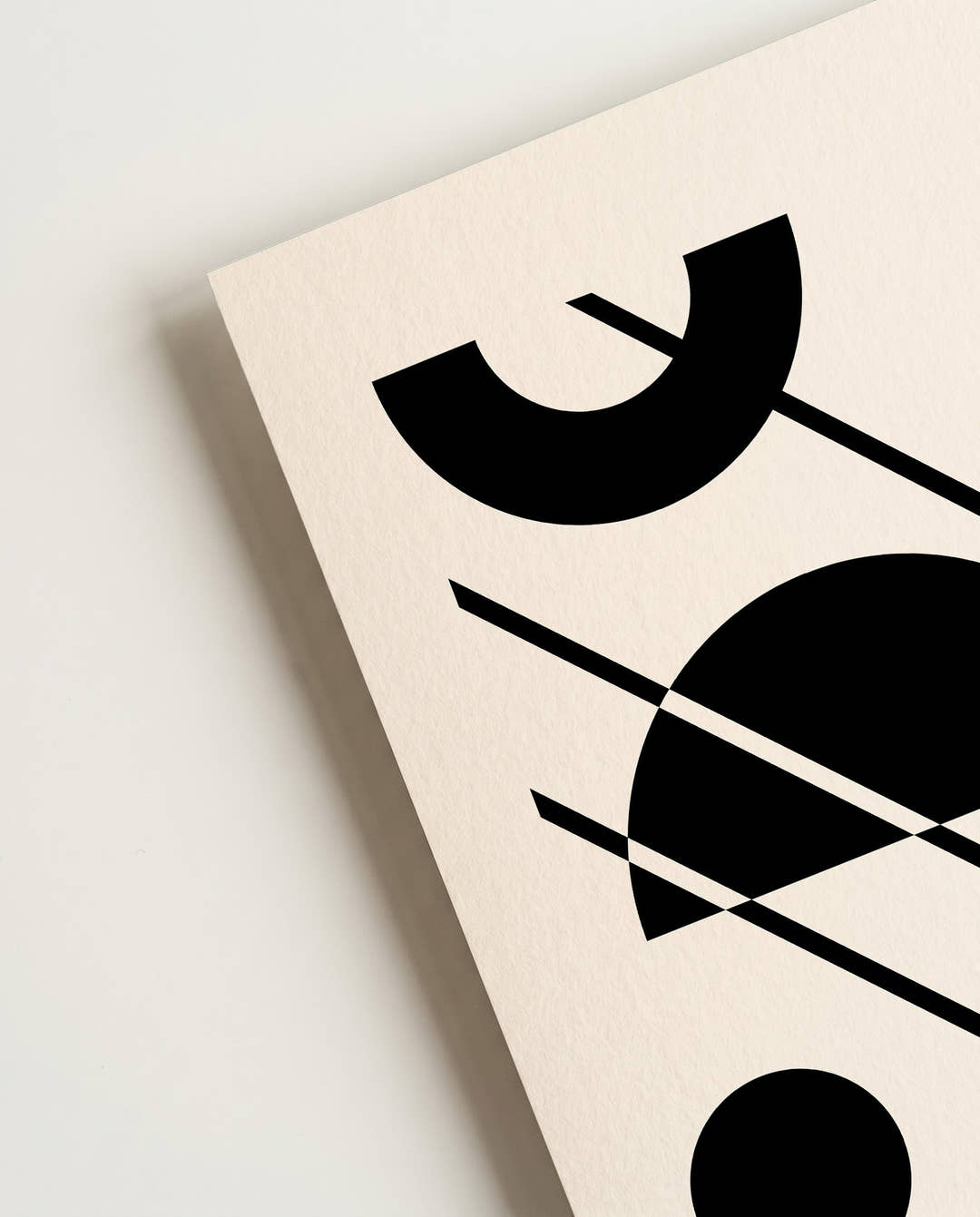 Bauhaus Black Shapes Poster