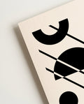 Bauhaus Black Shapes Poster