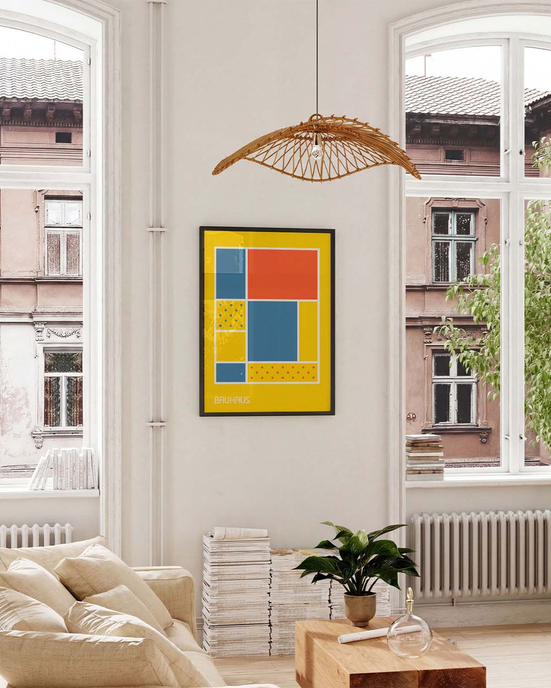 Bauhaus Poster abstrakt – Bauhaus Block Composition