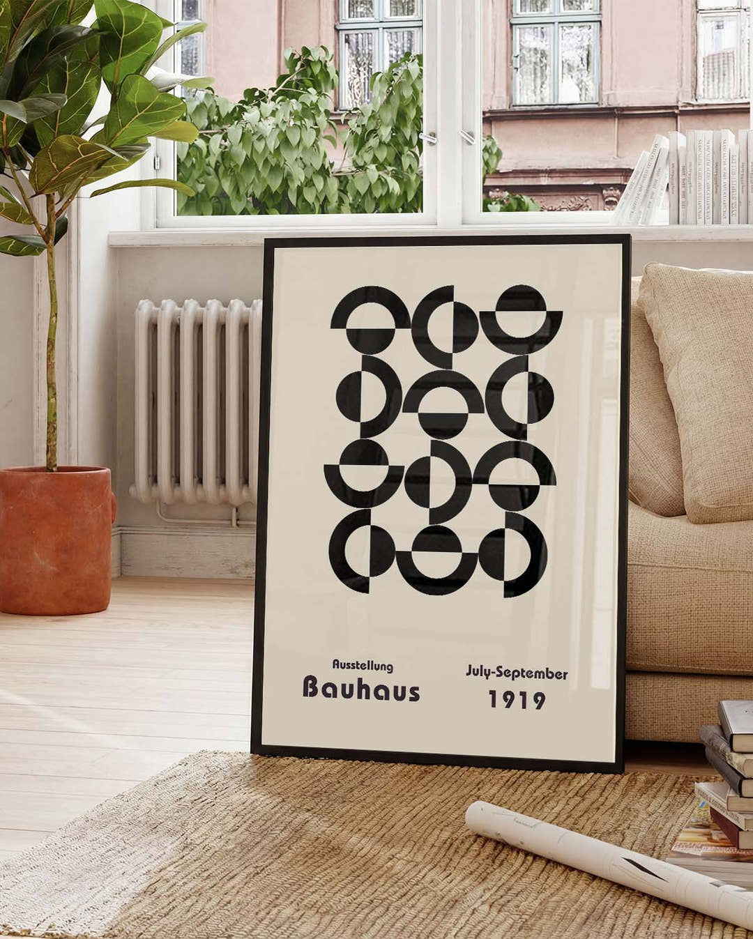 Bauhaus Poster Raster – Bauhaus Circle Grid Modern
