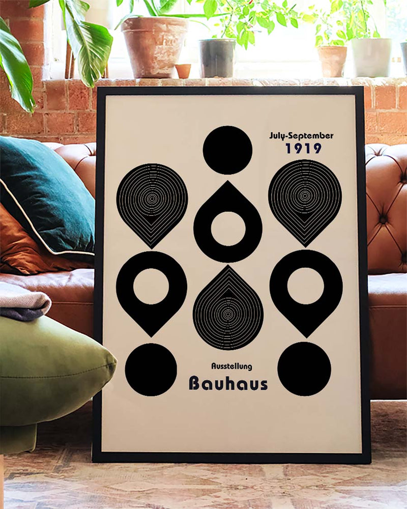 Bauhaus Poster Kreise – Bauhaus Circle Symbol Pattern