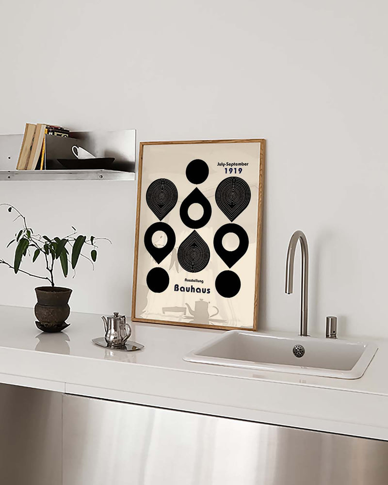 Bauhaus Poster Kreise – Bauhaus Circle Symbol Pattern