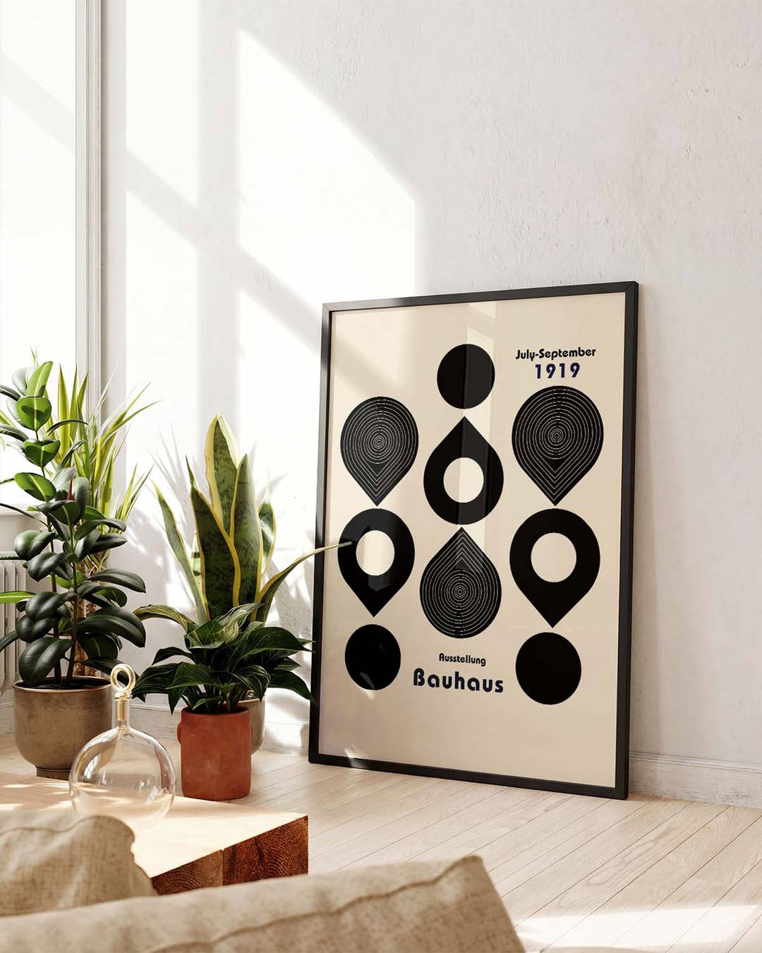 Bauhaus Poster Kreise – Bauhaus Circle Symbol Pattern