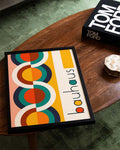 Bauhaus Circle Wave Poster