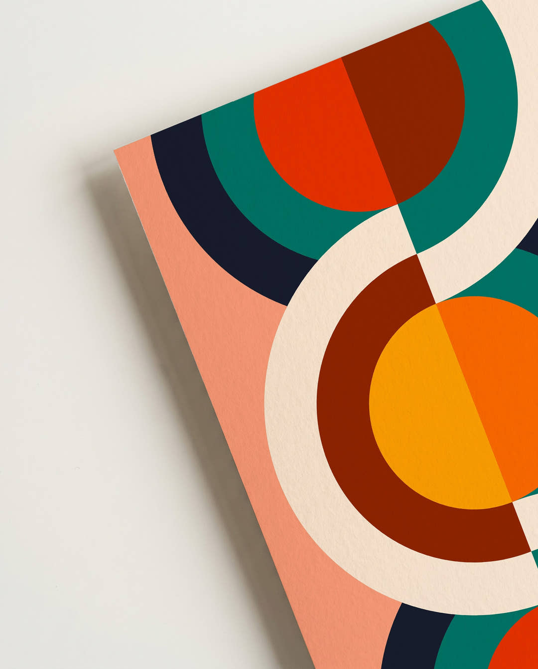 Bauhaus Circle Wave Poster