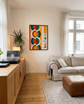 Bauhaus Circle Wave Poster