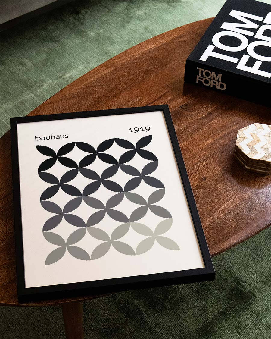 Bauhaus Circles Poster
