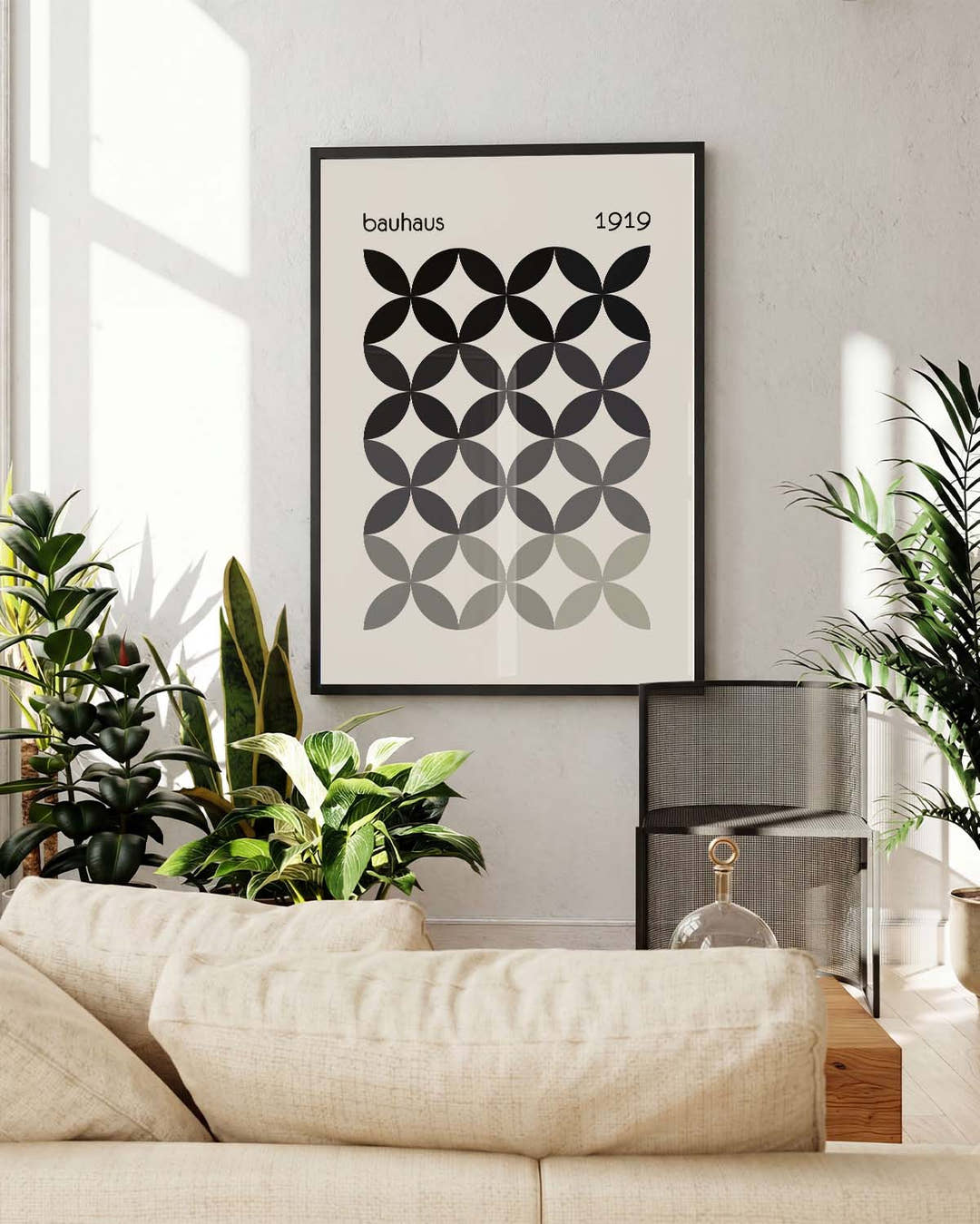 Bauhaus Circles Poster
