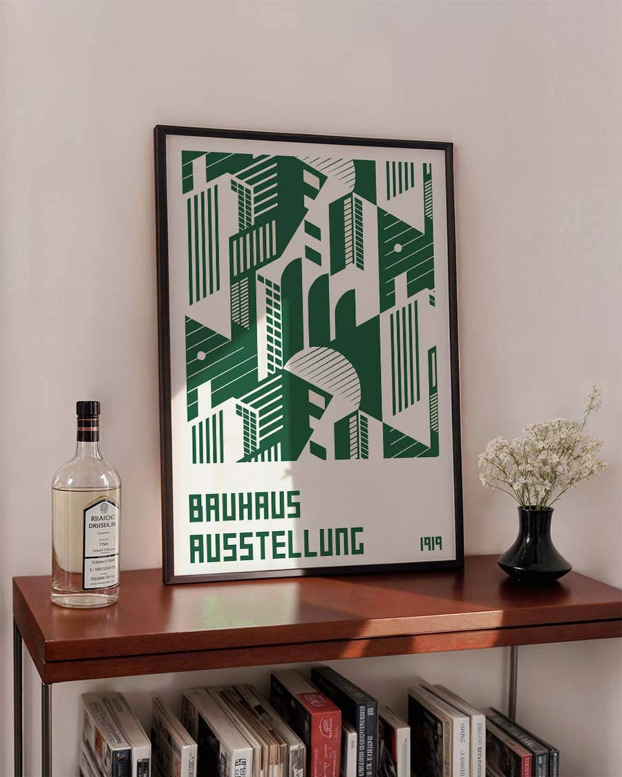 Bauhaus Poster Architektur – Bauhaus City Geometry