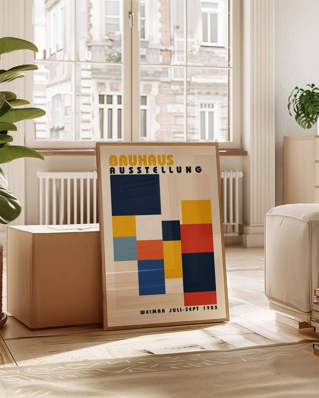 Bauhaus Color Blocks Poster