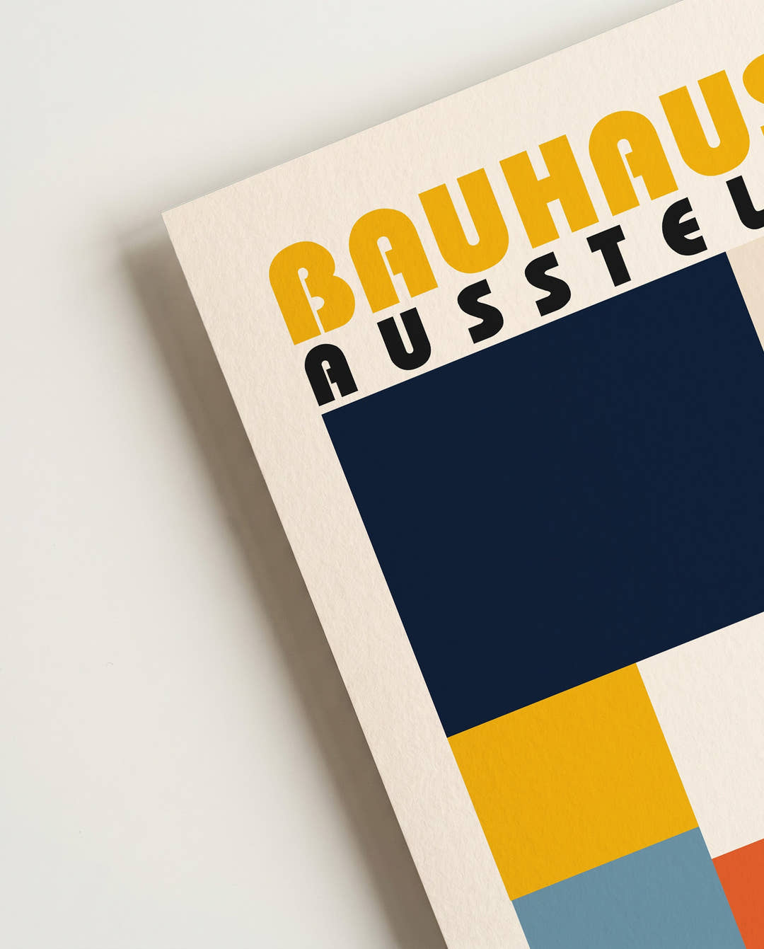Bauhaus Color Blocks Poster