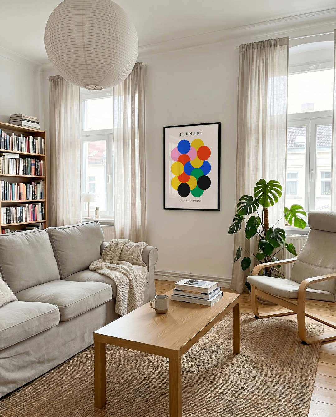 Bauhaus Color Bubbles Poster