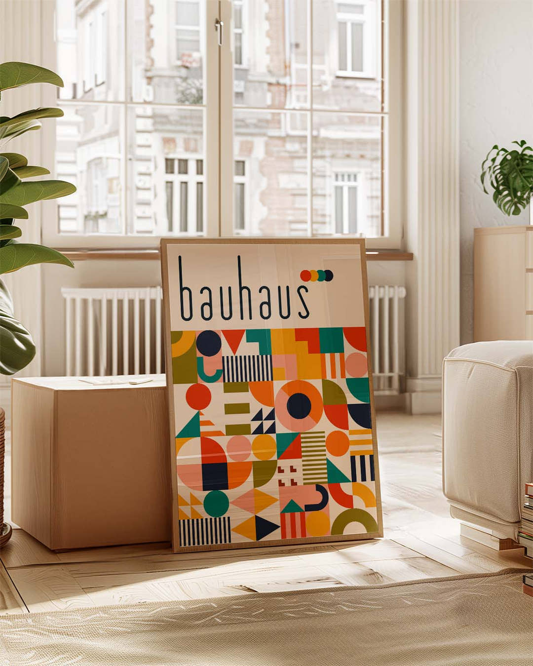 Bauhaus Color Chaos Poster