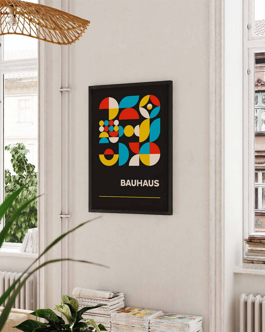 Bauhaus Color Collage Poster