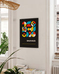 Bauhaus Color Collage Poster