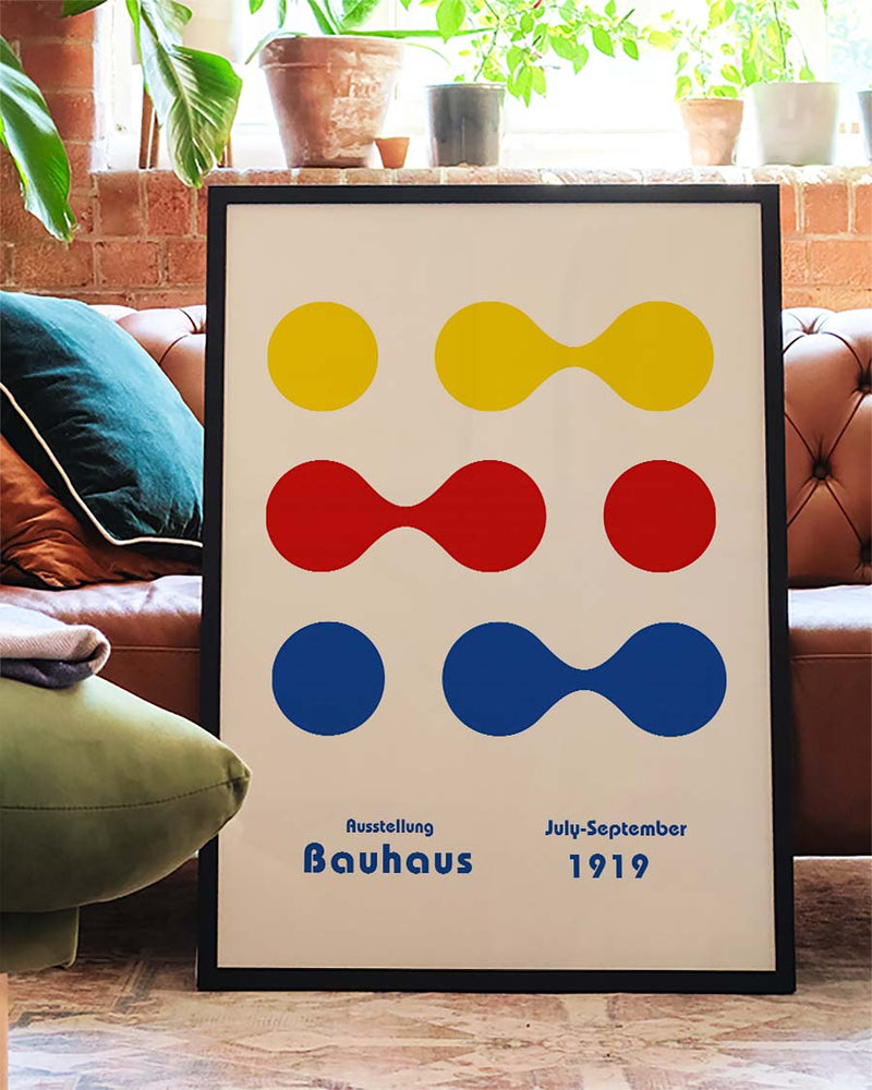 Bauhaus Poster Punkte – Bauhaus Color Dot Pattern