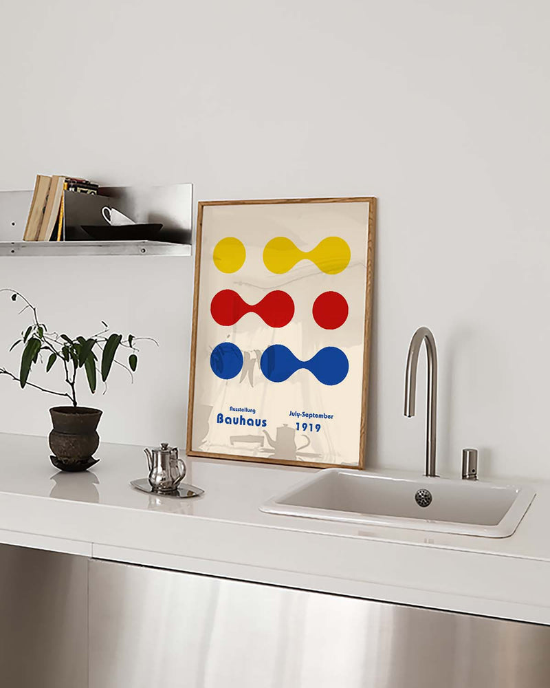 Bauhaus Poster Punkte – Bauhaus Color Dot Pattern