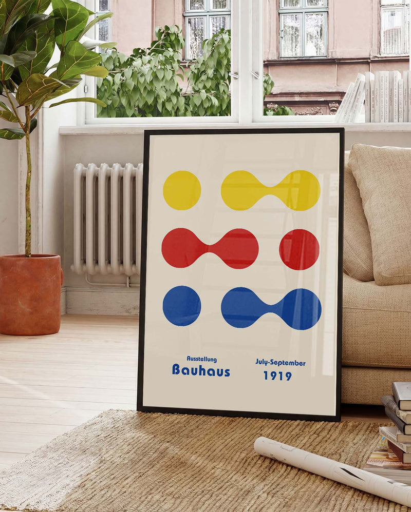 Bauhaus Poster Punkte – Bauhaus Color Dot Pattern