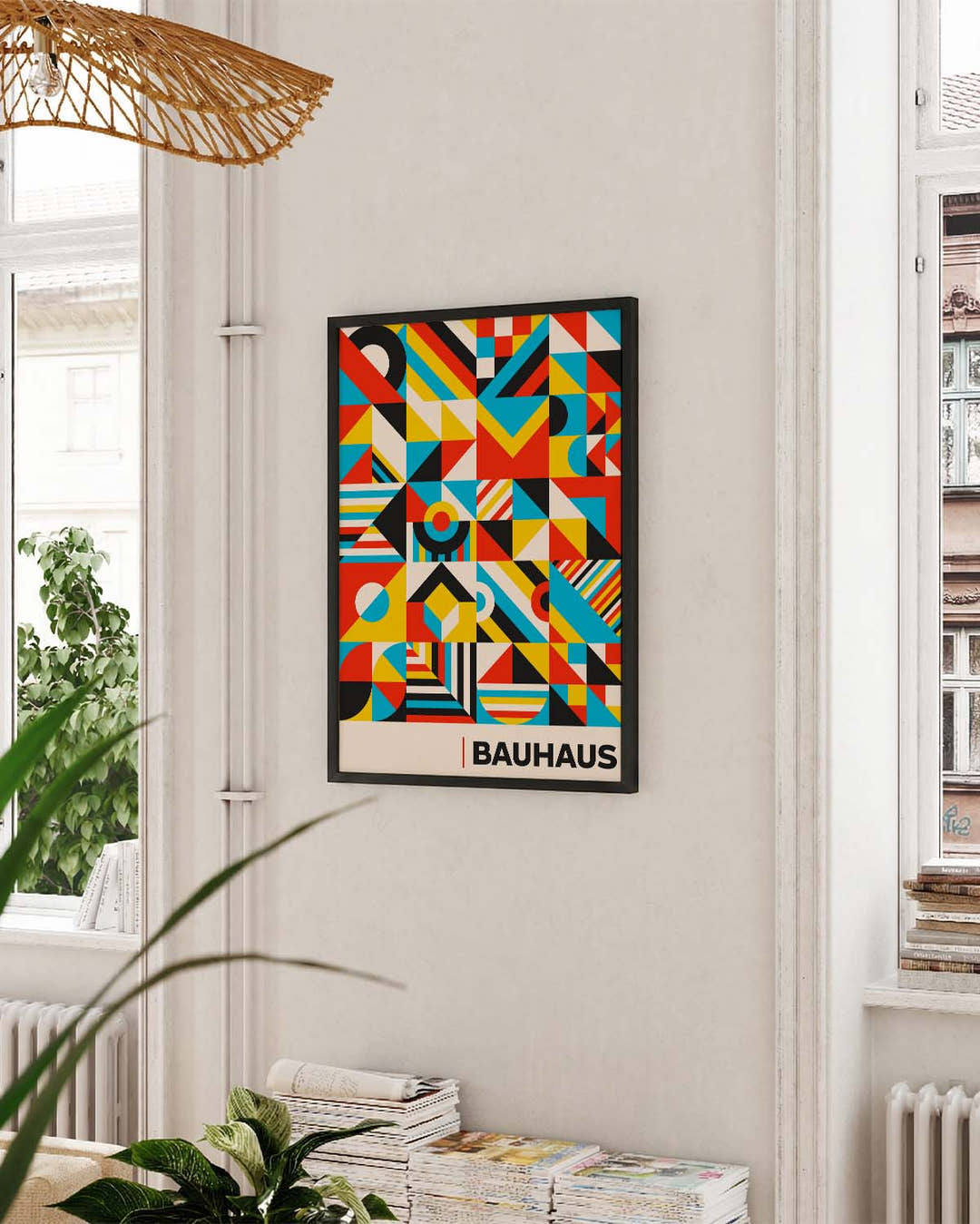 Bauhaus Color Fragment Poster
