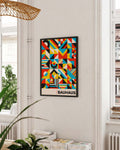 Bauhaus Color Fragment Poster