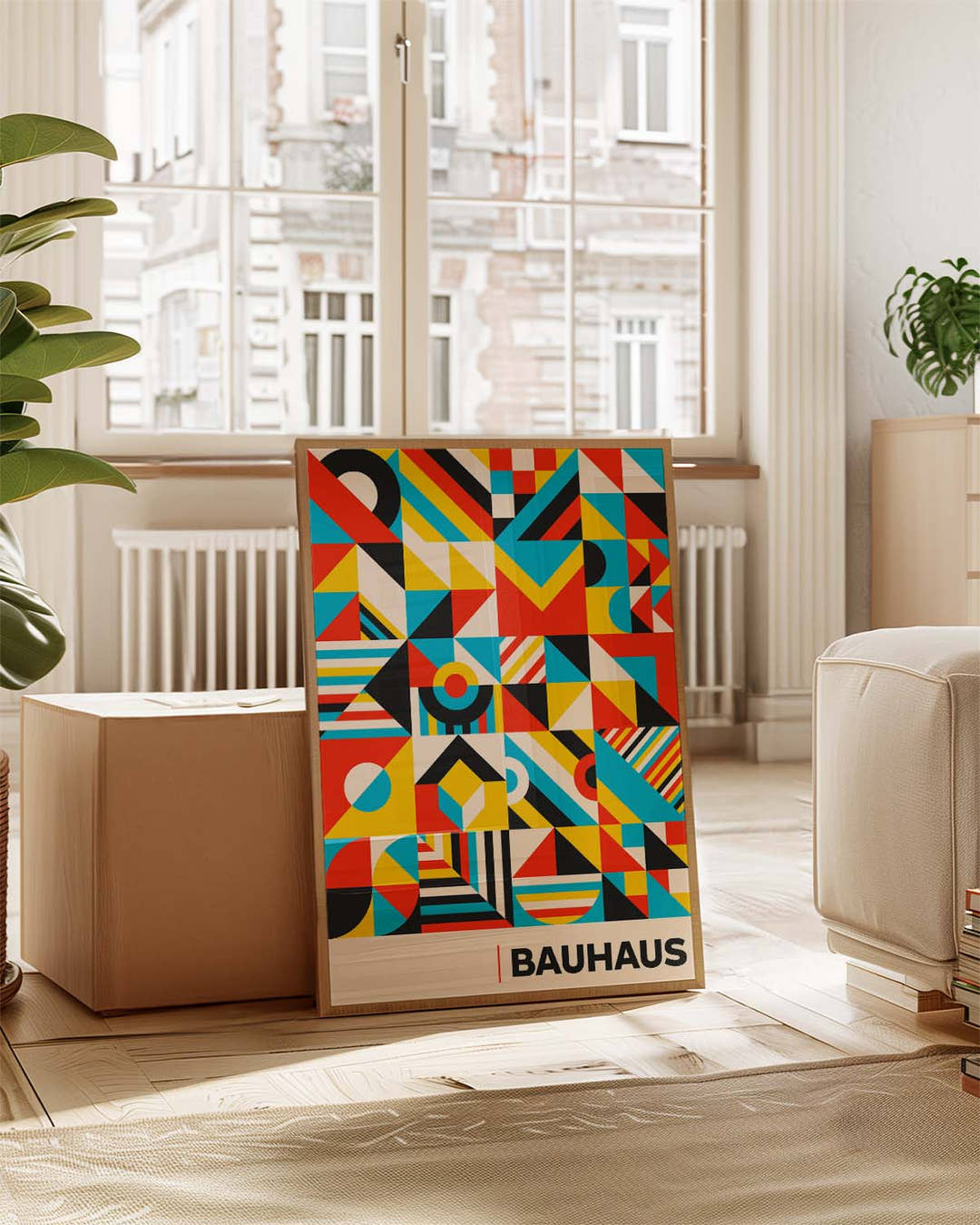 Bauhaus Color Fragment Poster