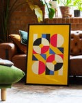Bauhaus Color Grid Poster
