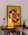 Bauhaus Color Grid Poster