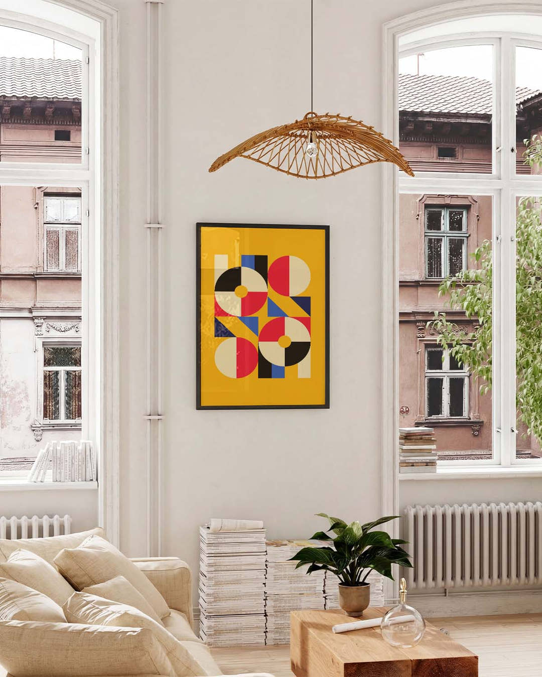 Bauhaus Color Grid Poster