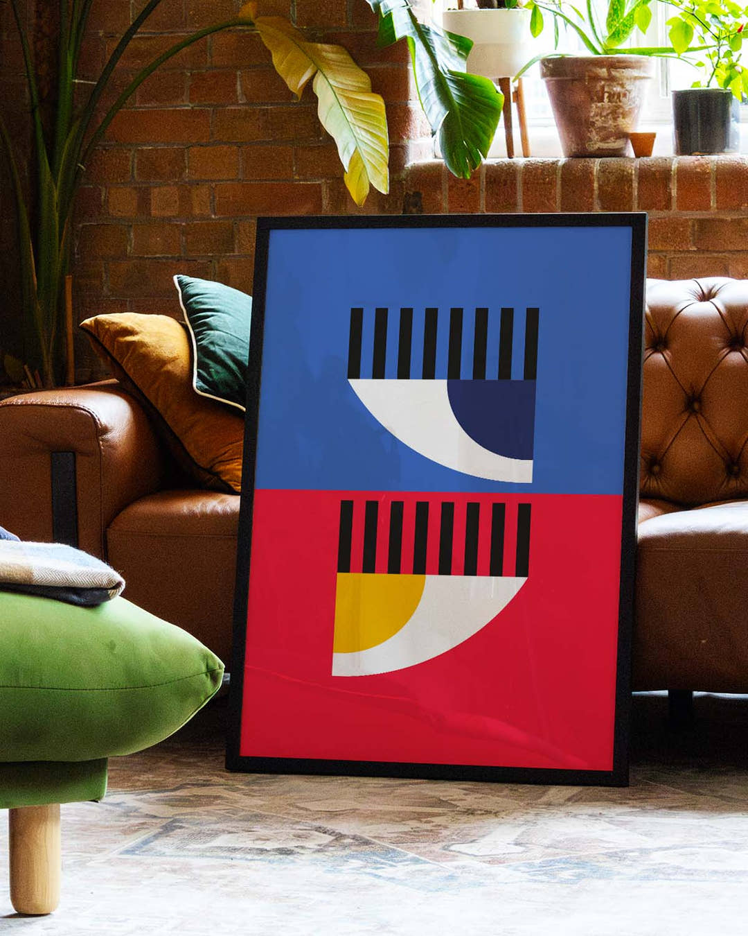 Bauhaus Color Horizon Poster