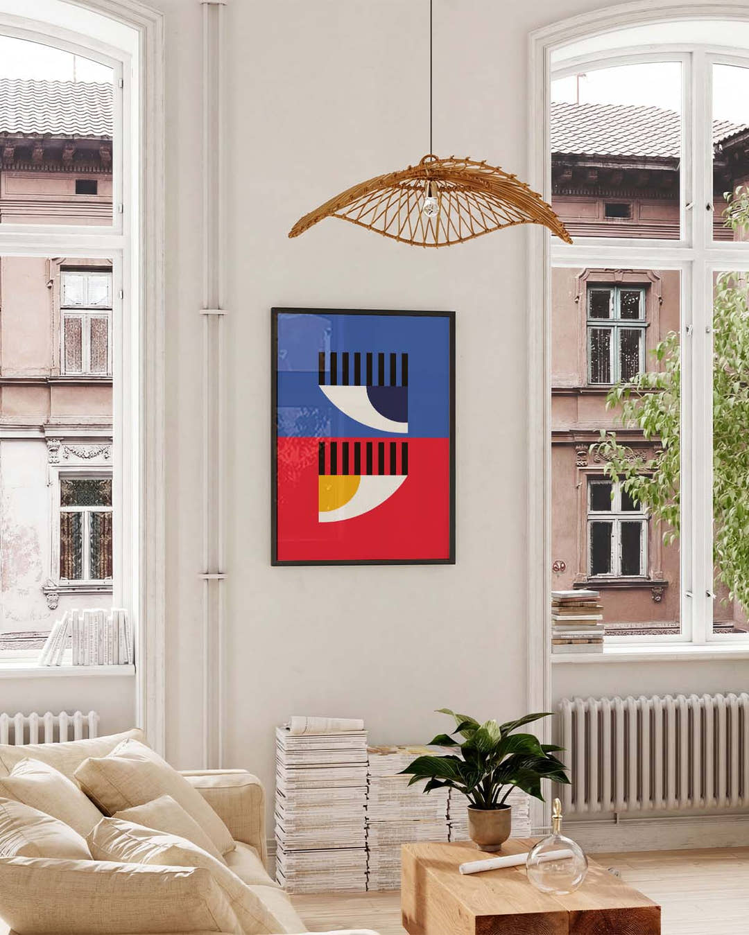 Bauhaus Color Horizon Poster
